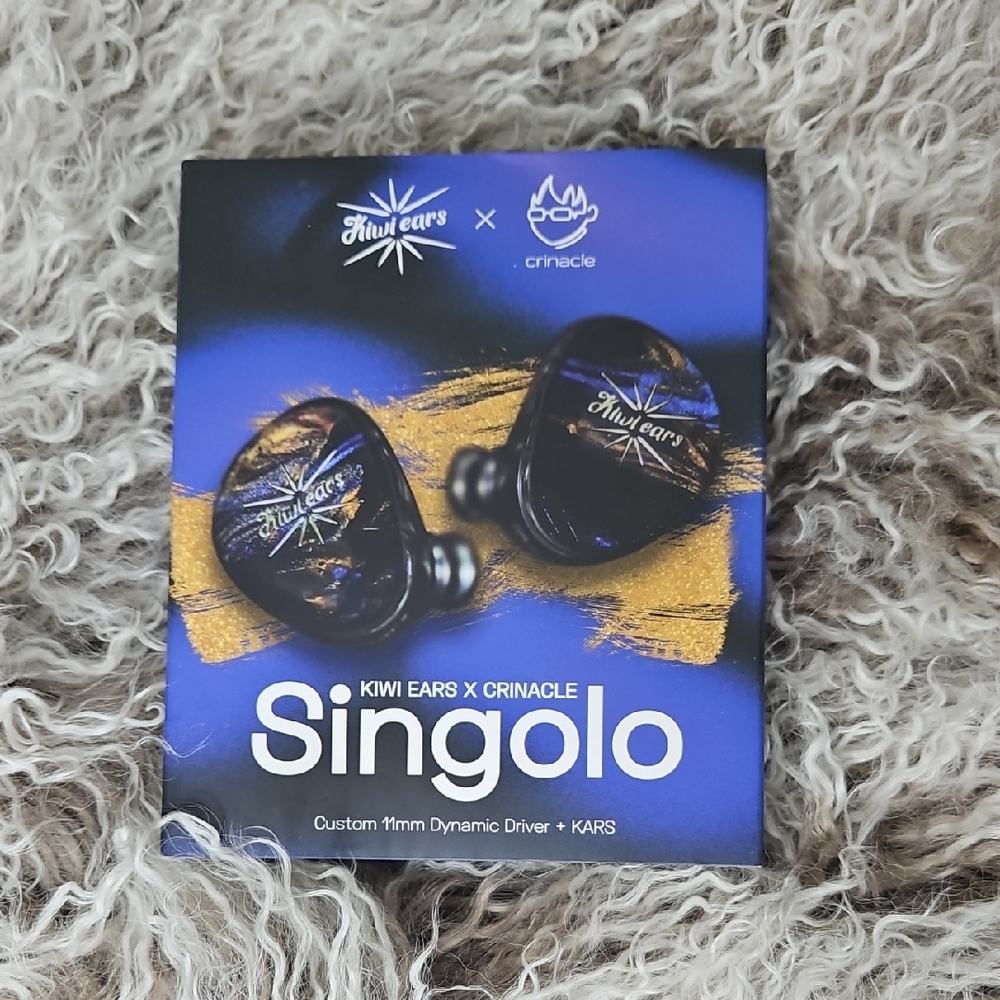 Kiwi Ears x Crinacle Singolo Earbuds - Blue and Gold NEW 11mm Driver IEM
